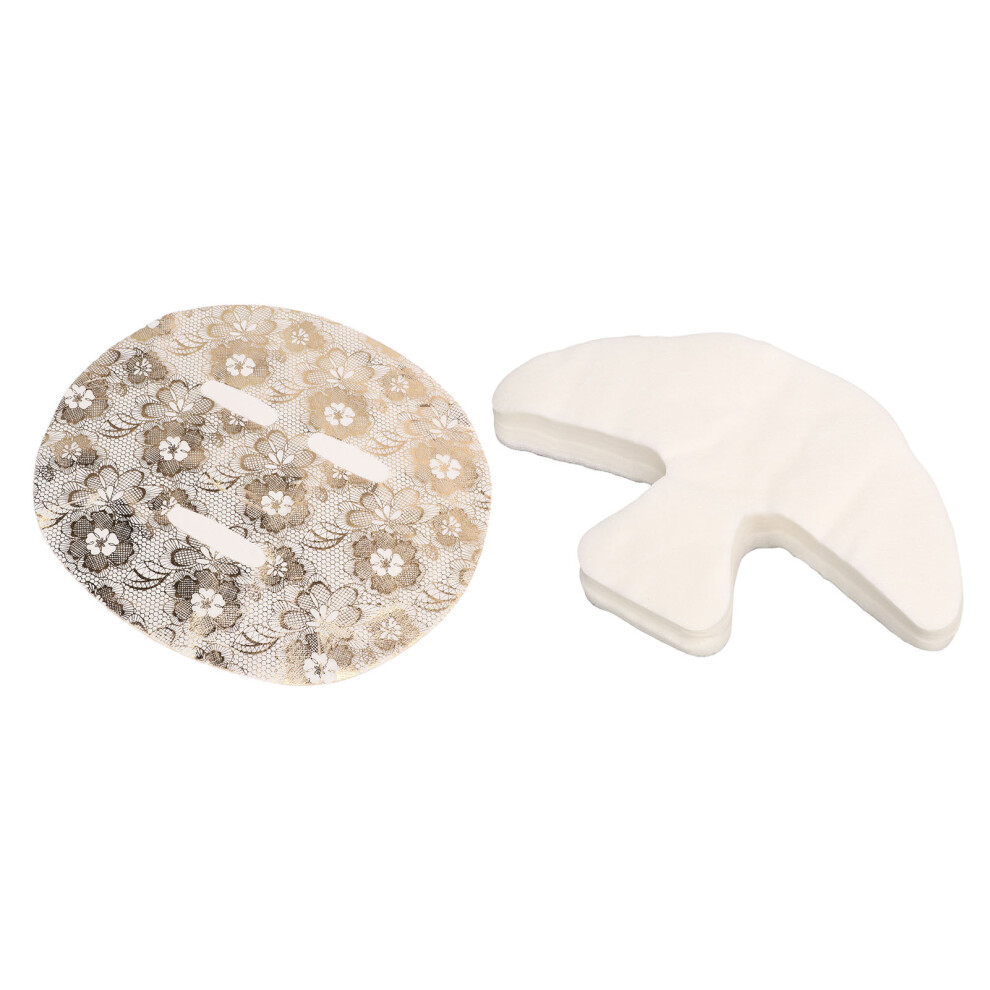 50pcs Soft Disposable Facial Mask & 100pcs T Zone Mask Paper for Skin Care