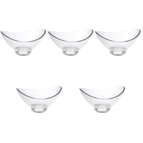 5Pièces Bols Maison Clairs Pour Salade, Dessert Service Polyvalent 1