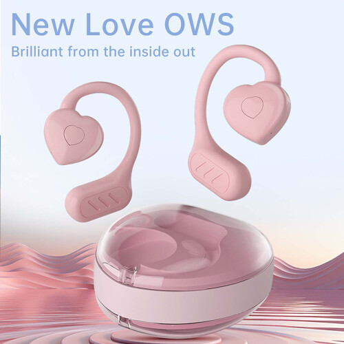 Heart-Shaped Wireless Earbuds Open-Ear Bluetooth 1
