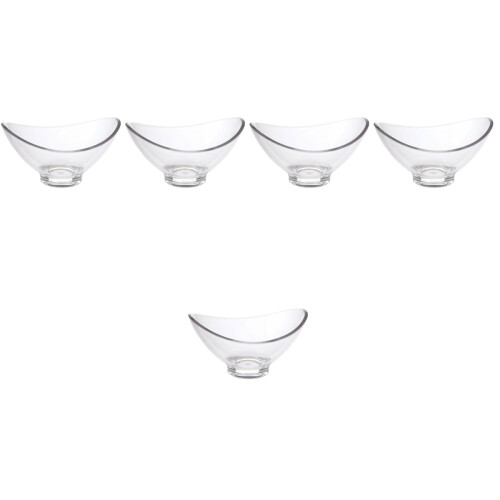 5Pièces Bols Maison Clairs Pour Salade, Dessert Service Polyvalent 2