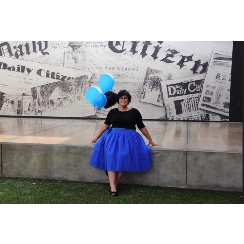 Women's Short Tutu Skirt with Sash Black M 2