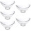 5Pièces Bols Maison Clairs Pour Salade, Dessert Service Polyvalent 10