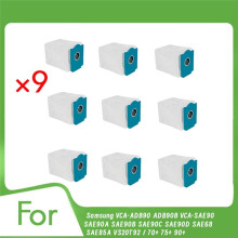 9 Stuks Stofzakken voor VCA-ADB90/ADB90B/VCA-SAE90 SAE90A/B/C/D/SAE68/SAE85A/VS20T92 / 70+/75+/90+ Veegmachine