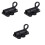 3Pcs Black Gate Security Latch Aluminum Automatic Door Bolt 3