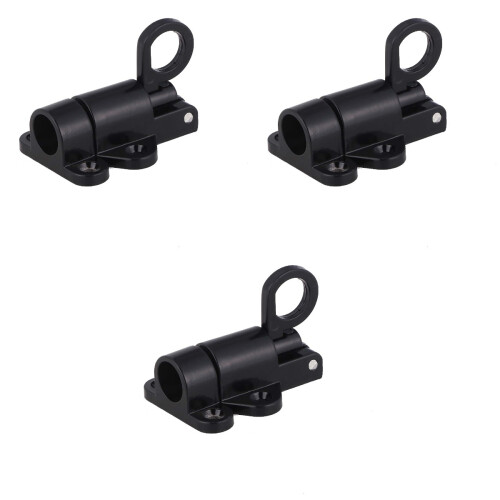 3Pcs Black Gate Security Latch Aluminum Automatic Door Bolt 2