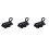 3Pcs Black Gate Security Latch Aluminum Automatic Door Bolt 4