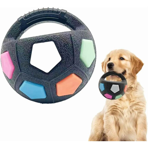 TPR Dog Soccer Ball Durable Interactive Toy with Handles 1