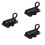 3Pcs Black Gate Security Latch Aluminum Automatic Door Bolt 6