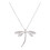 Dragonfly Pendant Necklace Silver Insect Choker 2