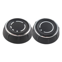 1pair Car Center Console Audio Volume Knob Cover Multimedia Knob 97064293001 9706429290 for Cayenne Macan 911