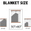 Sweet16Gifts για κορίτσια – Κουτί δώρου, Κουβέρτα (60"x80"), Διακοσμήσεις – Συμβατό με 6