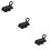 3Pcs Black Gate Security Latch Aluminum Automatic Door Bolt 8