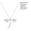 Dragonfly Pendant Necklace Silver Insect Choker 7
