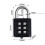 6-Digit Password Combination Padlock Zinc Alloy for Suitcase For Password Lock 3