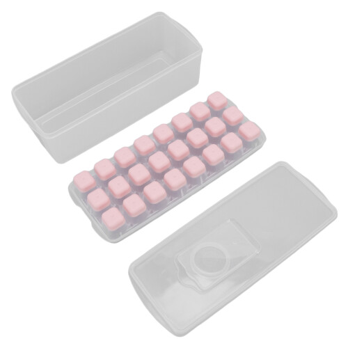 Popsicle Mold Set Airtight Bread Storage Transparent Bread Container Multipurpose Freezer Ice Tray with Easy Push Release Bendable for Quick Removal 1