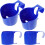 12Pcs Blue Plastic Above Ground Pool Drink Holders Multi-Use Cup Rack 3