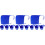12Pcs Blue Plastic Above Ground Pool Drink Holders Multi-Use Cup Rack 5