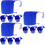 12Pcs Blue Plastic Above Ground Pool Drink Holders Multi-Use Cup Rack 8