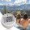 Ice Bath Mini Thermometer with Timer Function Automatic Pool Water Thermometer Digital Display Floating Gauge 7