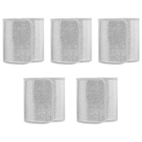 25Pièces Isolation Pot Plante Argent Fermeture Réglable 1