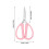 Stainless Steel Scissors 6-Inch Red Handles 2