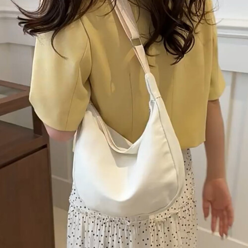 Dames casual canvas crossbodytas met grote capaciteit 1
