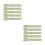 10Pcs Cat Treat Spoon Squeezer Light Green Plastic for Precise Feeding 8
