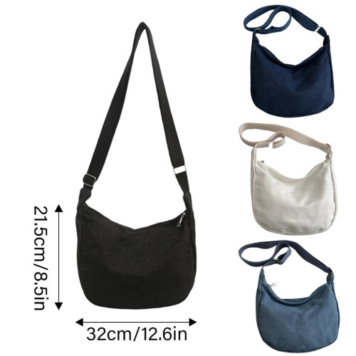 Dames casual canvas crossbodytas met grote capaciteit 2