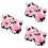 3Paires Animal Cosplay Multicolores Doux Pour Performances 7