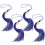 20Pcs Blue Graduation Hat Accessories Tassels Elegant Polyester Decor 2
