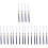 20Pcs Blue Graduation Hat Accessories Tassels Elegant Polyester Decor 6