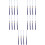 20Pcs Blue Graduation Hat Accessories Tassels Elegant Polyester Decor 8