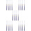 20Pcs Blue Graduation Hat Accessories Tassels Elegant Polyester Decor 9