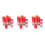 15Pièces Crayons Marquage Animaux Cire Rouge Usage Polyvalent 9