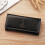 Women's Long PU Wallet with Snap Closure, 9 Card Slots 3