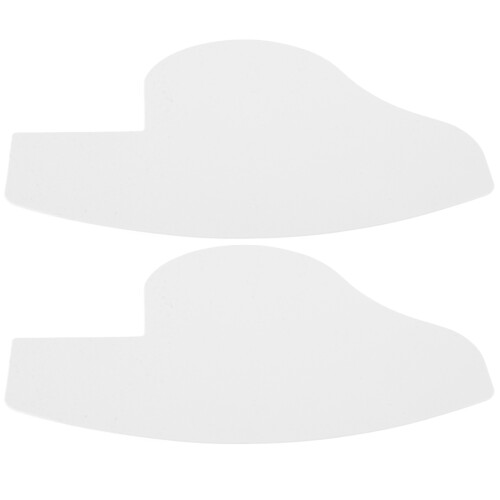 5Pairs White Hairline Design Cards Plastic Barber Beard Shaping Tools 1