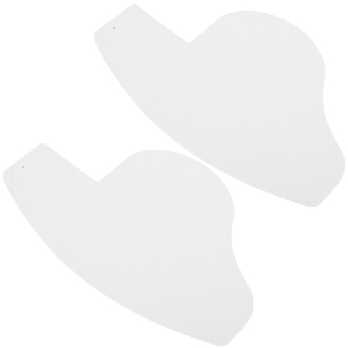 5Pairs White Hairline Design Cards Plastic Barber Beard Shaping Tools 2