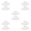 5Pairs White Hairline Design Cards Plastic Barber Beard Shaping Tools 6