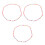 3Pcs Multi Plastic Bag Chain Strap with Beaded Lanyard for Purse Charm 5
