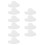 5Pairs White Hairline Design Cards Plastic Barber Beard Shaping Tools 7