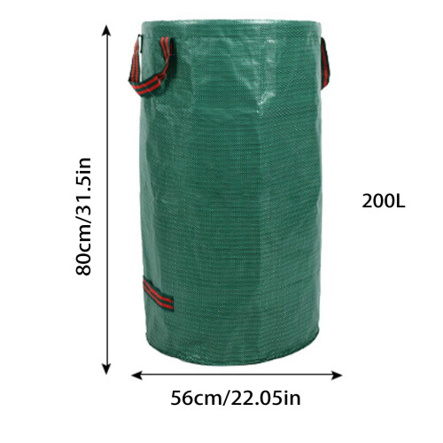 Outdoor Garden Garbage Storage Container Thickened Leaf Bag for Efficient Yard Pruning and Weeding Debris with Durable PP Material 2