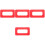 4Pcs Red PVC Fin Box Base Patch for Paddle Surfboard Easy Attachment 4