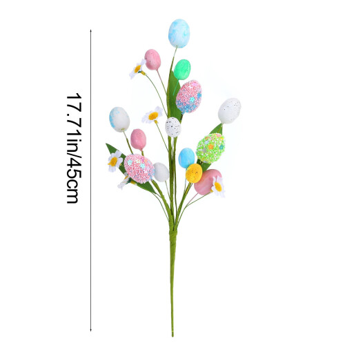 Easter Egg Floral Picks with Bendable Stems and Speckled 2
