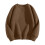Pull-over homme uni, doublé, col rond, manches longues, chaud, décontracté, coupe ample. 4
