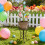 Easter Egg Floral Picks with Bendable Stems and Speckled 8