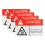 16Pcs Heat Warning Stickers High Temperature Safety Labels 11