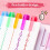 No-Bleed Highlighter Set for Notes & Planners – Dual-Tip, Various Shapes, 5ml, White – Compatible with Diary, Office 8