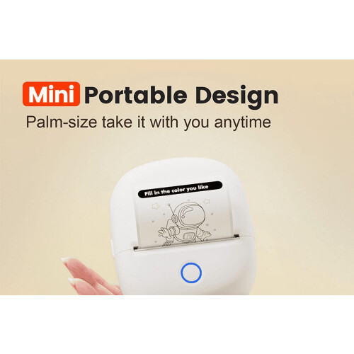 Mini Bluetooth Thermal Printer, Inkless Pocket Printer with AI Anime Effect, OCR Scan-to-Print, Compatible with iOS & Android 2