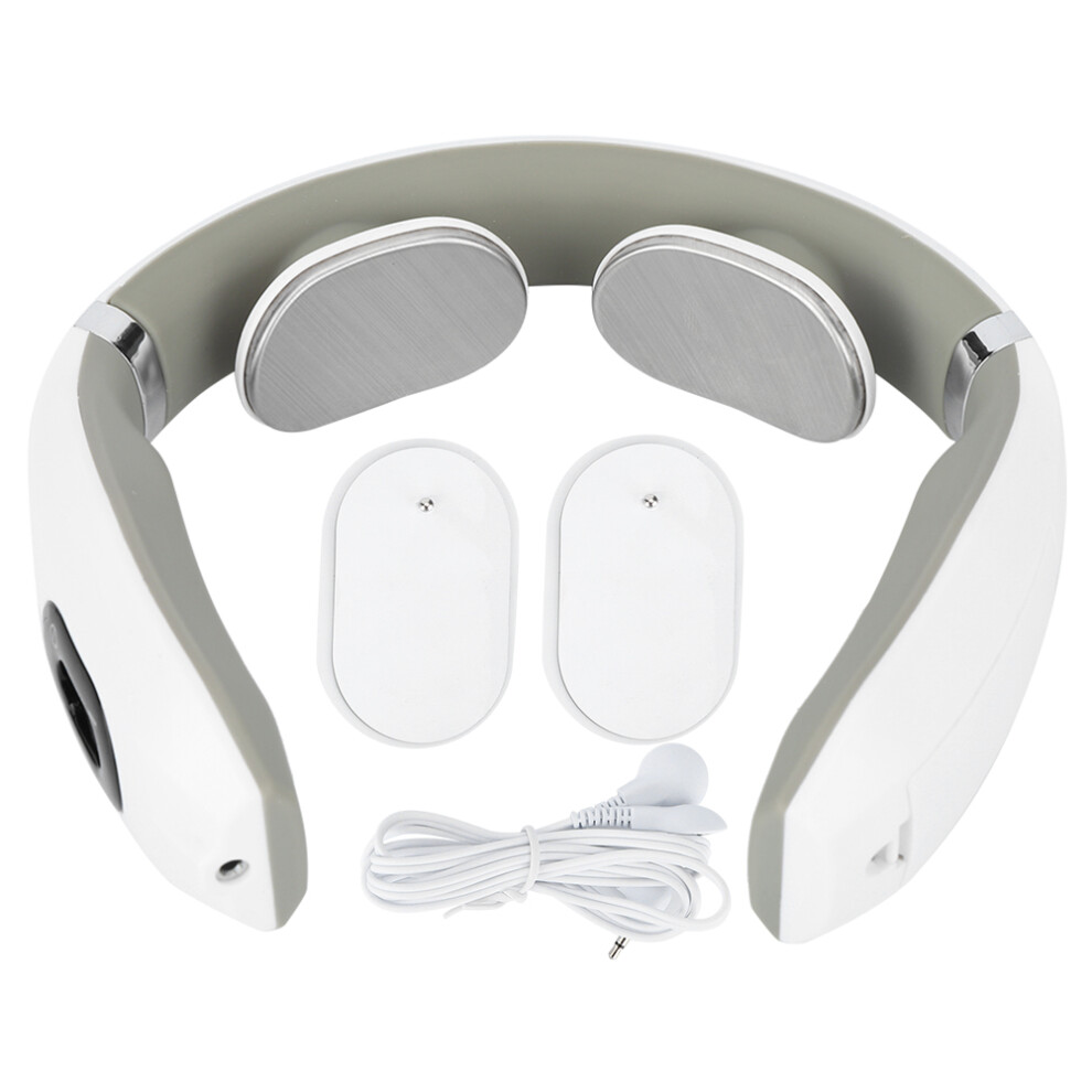 Warm Compression Design TENS Neck Massager Promote Blood Circulation Lightweight Portable With15Gear Intensity Adjustment