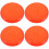 4Pièces Siège Rond Plastique Orange Pour Usage 5
